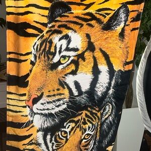 Vibrant Tiger Print Towel